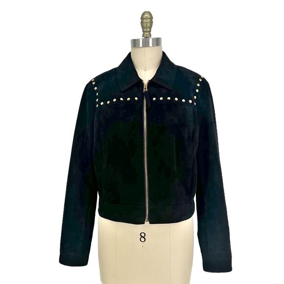 Belle + Sky Faux Suede Studded Jacket size Large - Picture 2 of 13